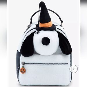 NWT Peanuts Snoopy Witch Plush Mini Backpack